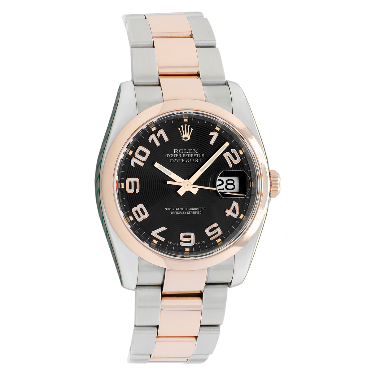 Rolex Stainless Steel 18K Rose Gold Datejust 36 116201 Watches Rolex
