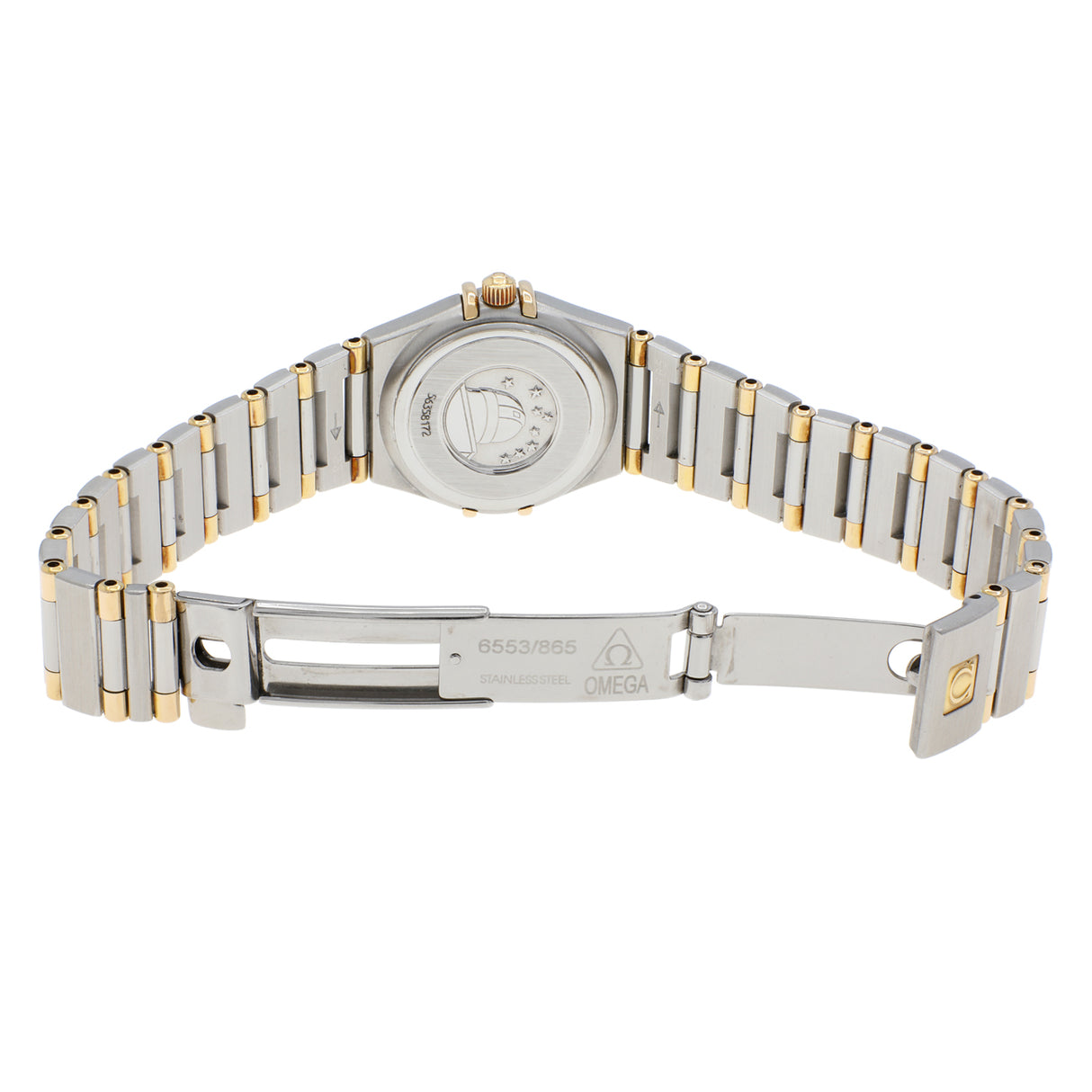 Omega Stainless Steel 18K Yellow Gold Constellation Quartz 1362.70.00 Watches Omega