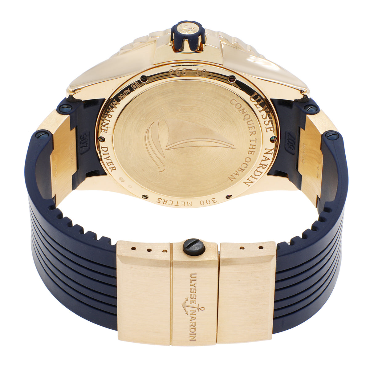 Ulysse Nardin 18K Yellow Gold Maxi Marine Diver 266-10-3/93 Watches Ulysse Nardin