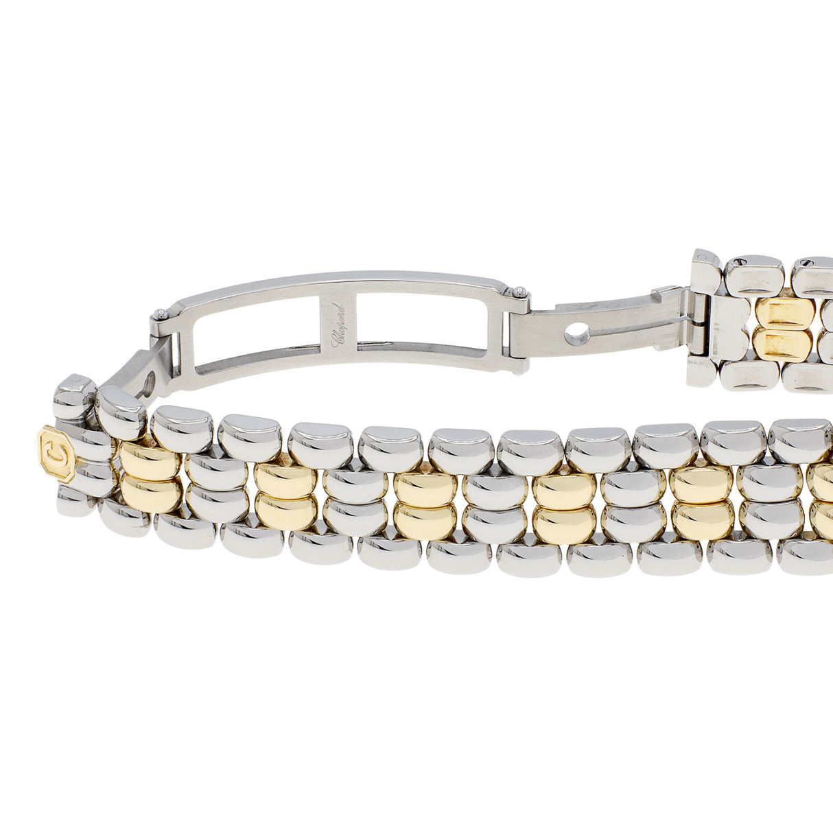 Chopard Stainless Steel 18K Yellow Gold 5 Diamond Happy Sport 27/8256-23 Watches Chopard