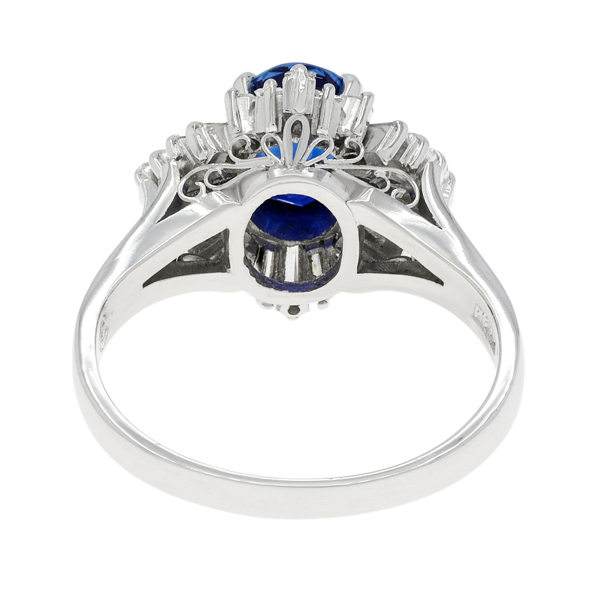 Platinum 1.52 Carat Sapphire Diamond Ring Fine Jewellery Modaselle