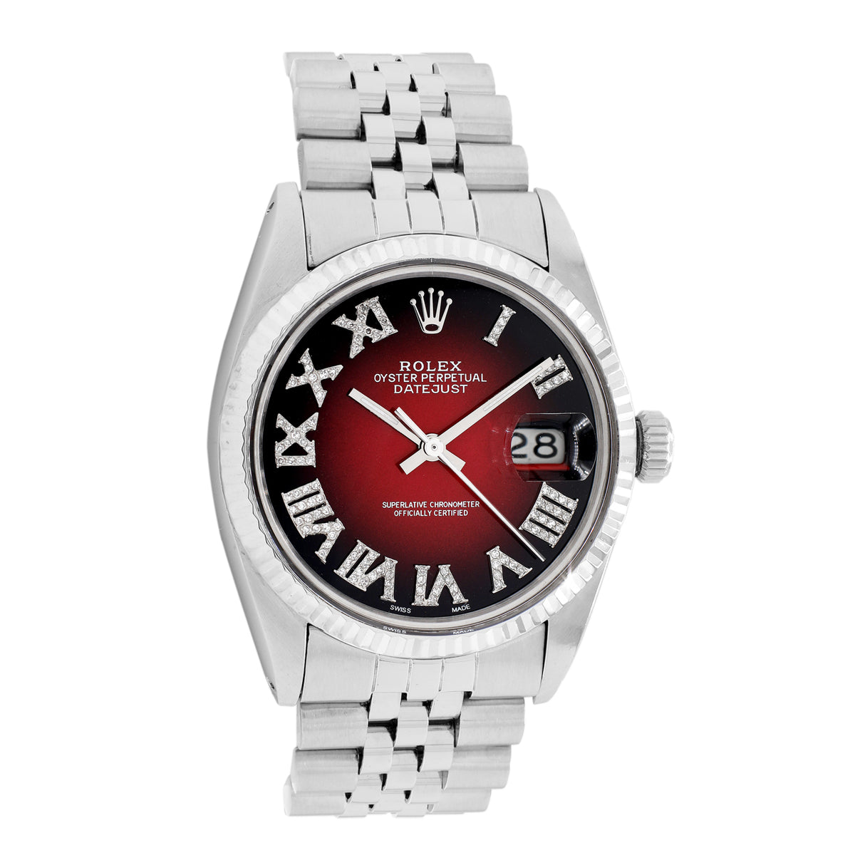 Rolex Stainless Steel Diamond Datejust 36 16030 Watches Rolex