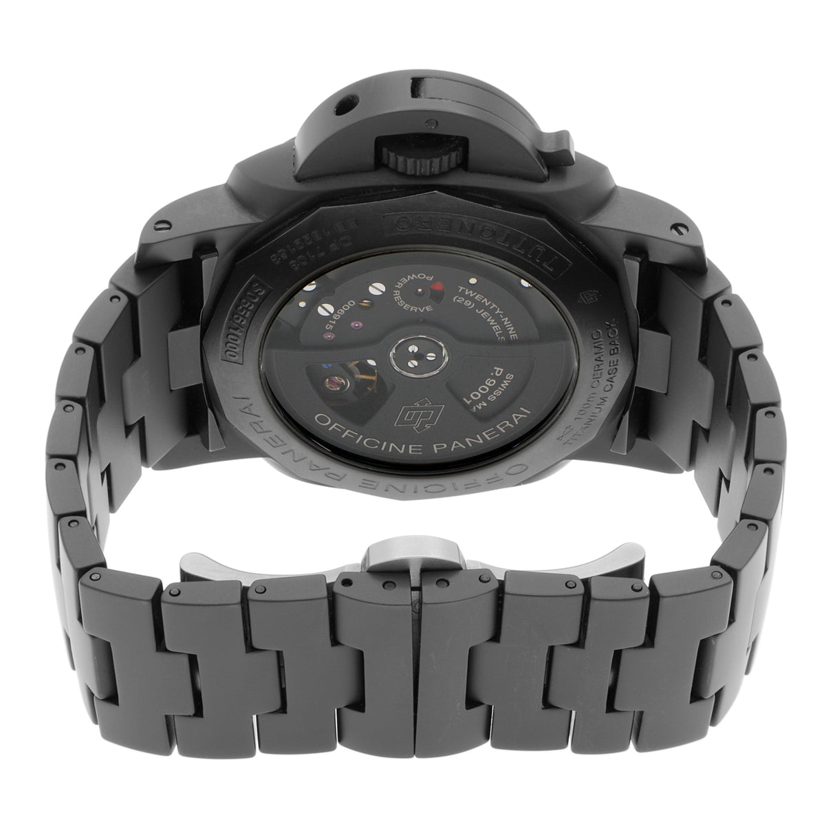 Panerai Black Ceramic Luminor 1950 3 Days GMT PAM00438 Watches Panerai