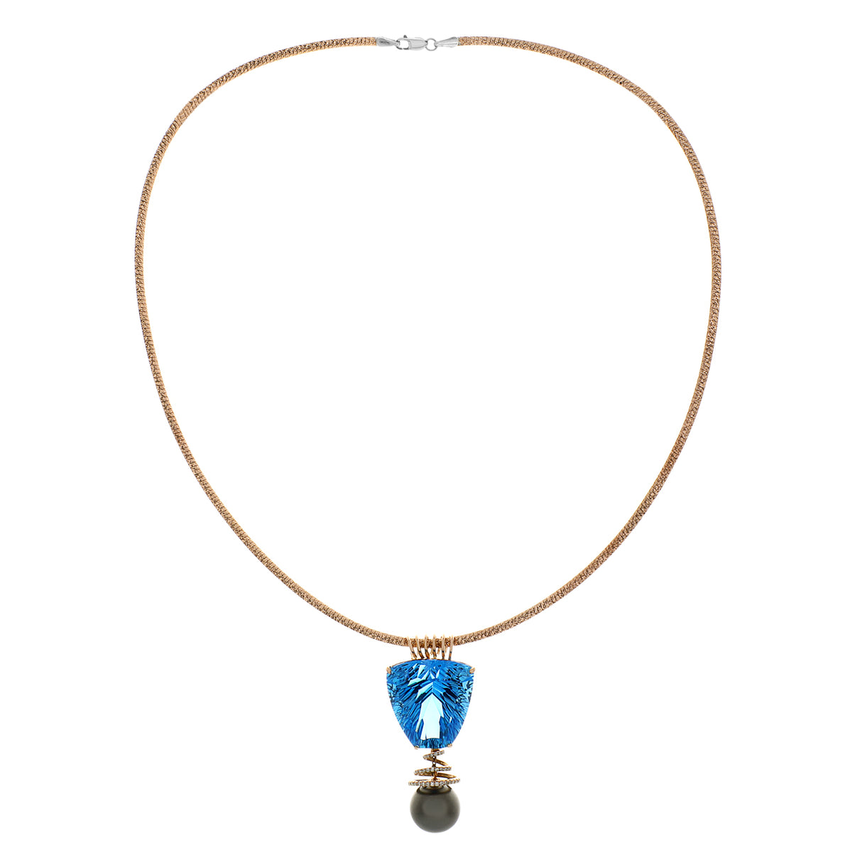 18K Rose Gold 12.7mm South Sea Pearl Pendant Fine Jewellery Modaselle