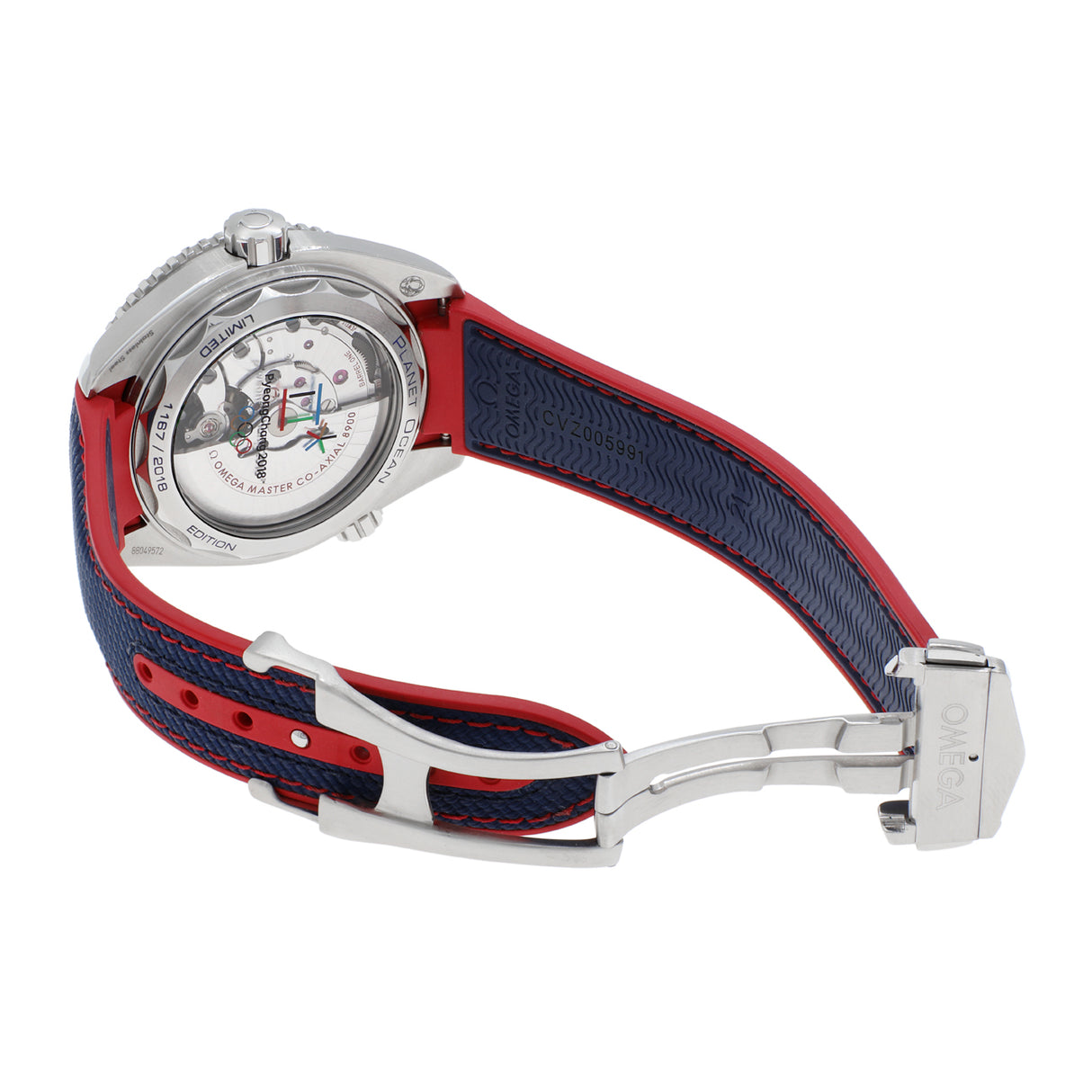 Omega Stainless Steel Seamaster Planet Ocean 600M 'PyeongChang 2018' 522.32.44.21.03.001 Watches Omega