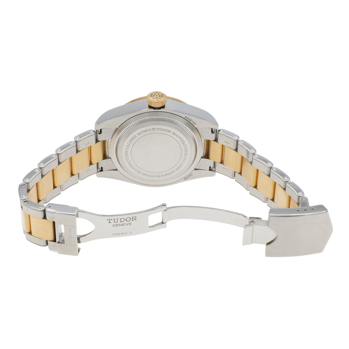 Tudor Stainless Steel 18K Yellow Gold Black Bay S&G 79733N Watches Tudor