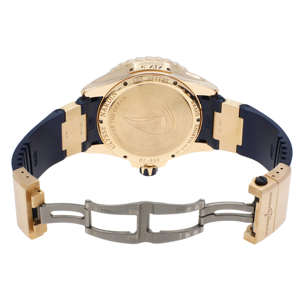 Ulysse Nardin 18K Yellow Gold Maxi Marine Diver 266-10-3/93 Watches Ulysse Nardin