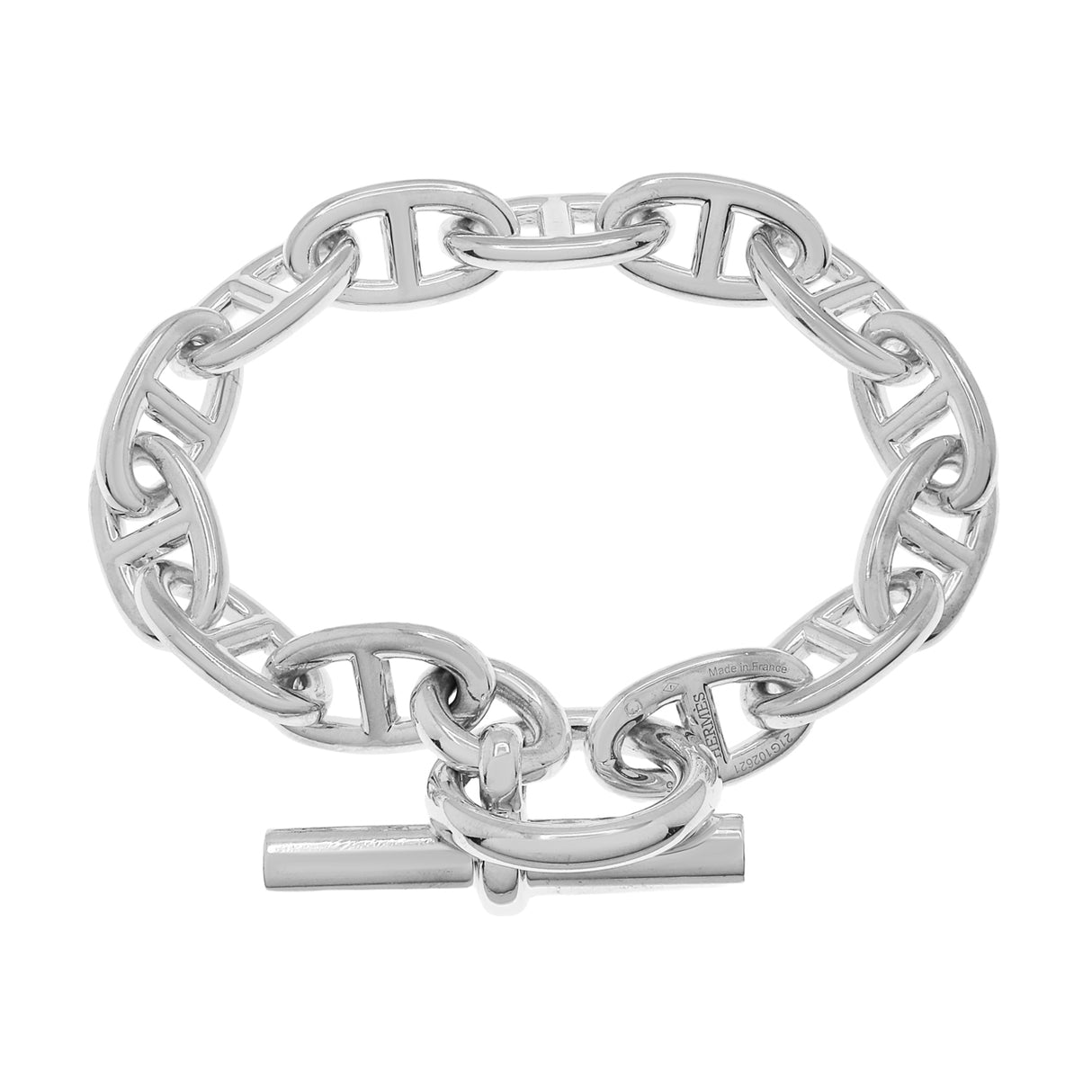 Hermes Sterling Silver Large Chaine d'Ancre Bracelet Designer Jewellery Hermes