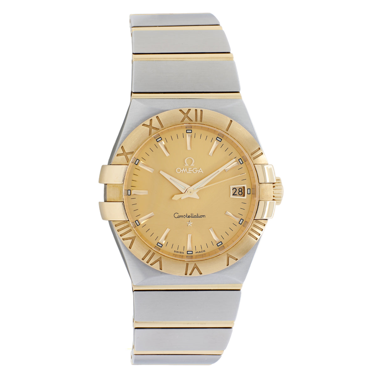 Omega Stainless Steel 18K Yellow Gold Constellation 123.20.35.60.08.001 Watches Omega