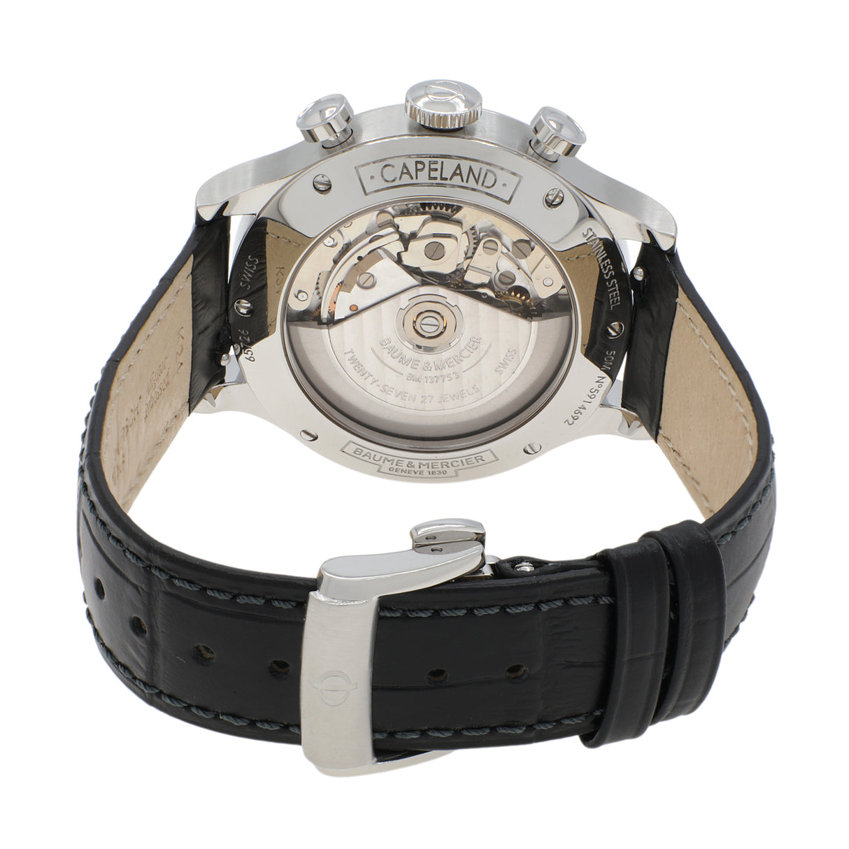 Baume & Mercier Stainless Steel Capeland MOA10084 Watches Baume & Mercier