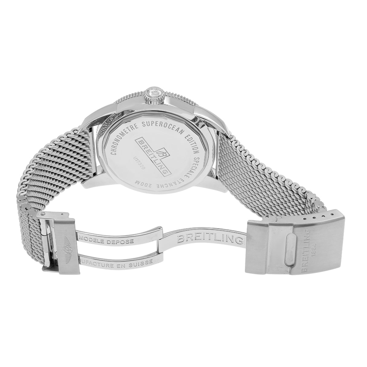 Breitling Stainless Steel 18K Rose Gold Superocean Heritage 46 U17320 Watches Breitling