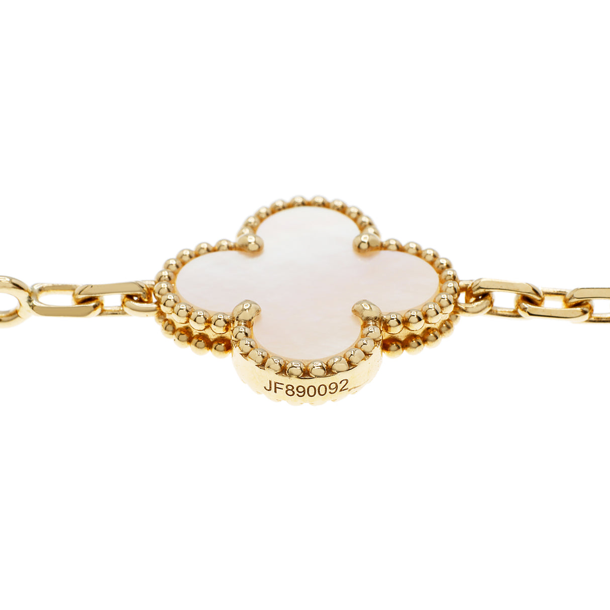 Van Cleef & Arpels 18K Yellow Gold 10 Motifs Vintage Alhambra Necklace Designer Jewellery Van Cleef and Arpels