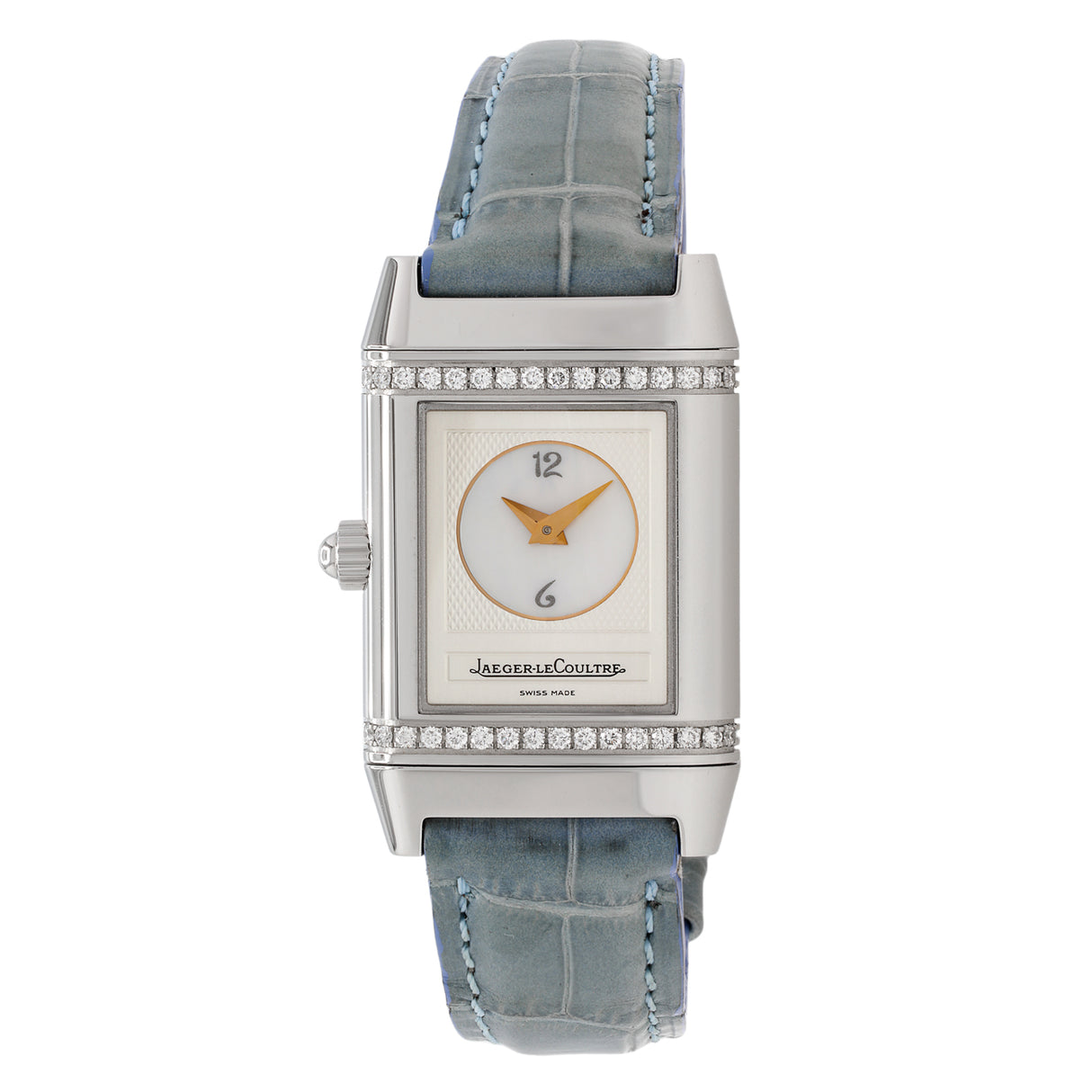 Jaeger-LeCoultre Stainless Steel Diamond Reverso Duetto Q2668410 Watches Jaeger LeCoultre