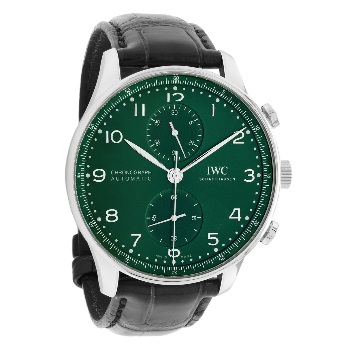 IWC Stainless Steel Portuguese Chronograph IW371615 Watches IWC