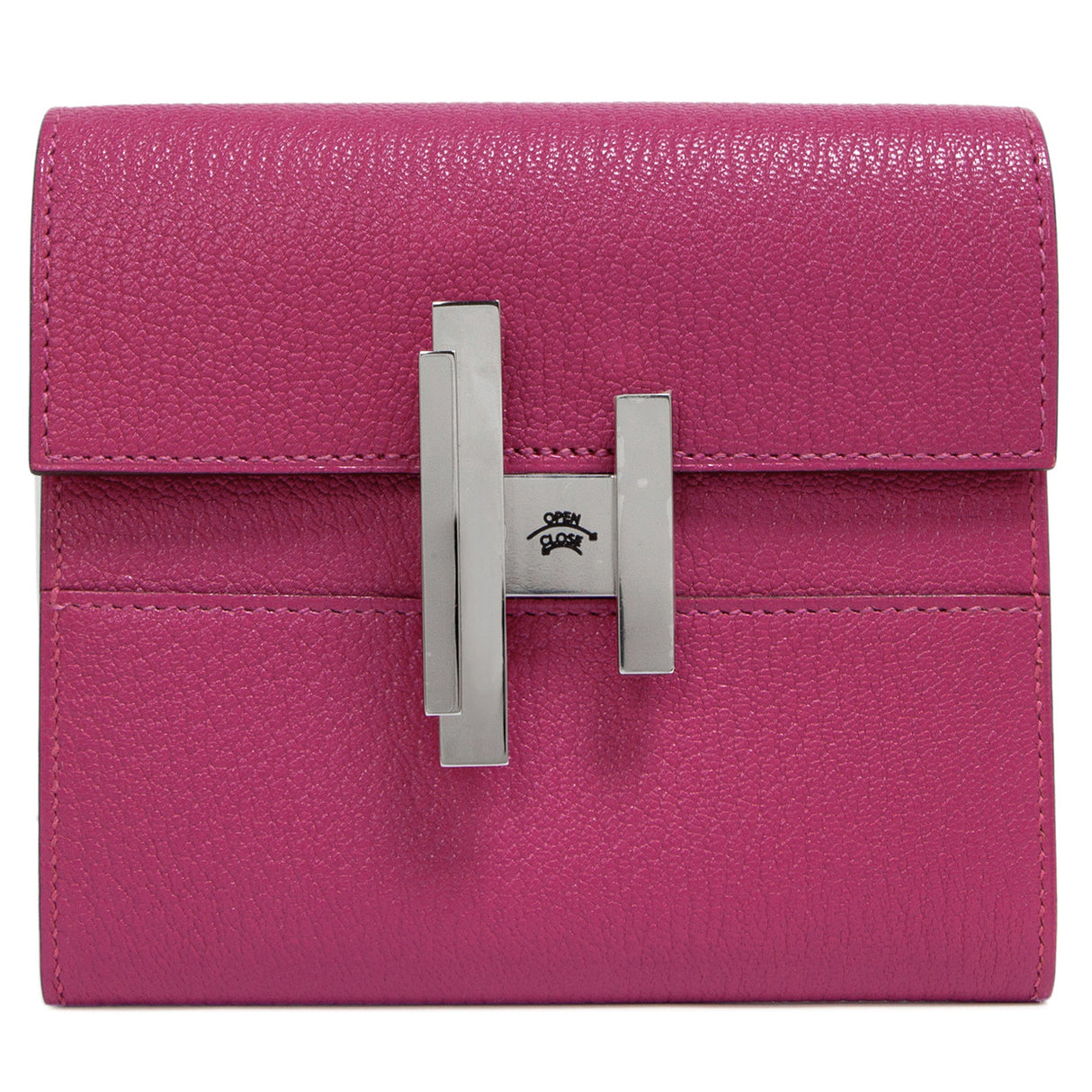 Hermes Magnolia Chevre Mysore Cinhetic Mini Wallet Handbags Hermes