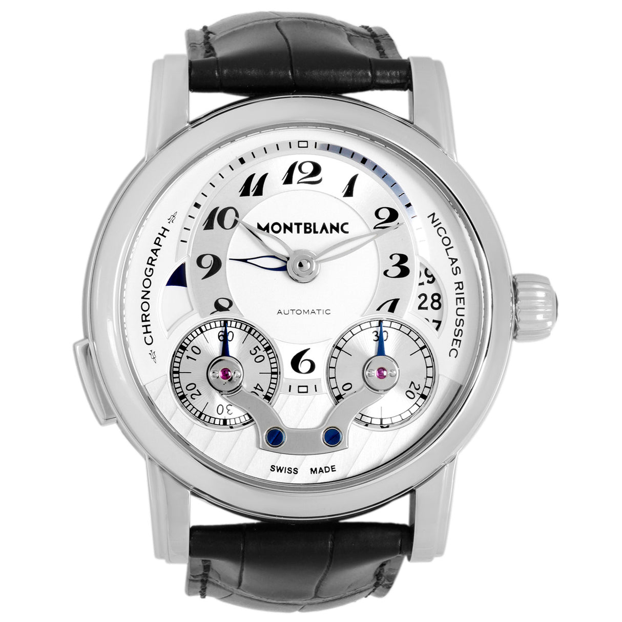 Montblanc Stainless Steel Nicolas Rieussec Chronograph 106595 Watches Montblanc