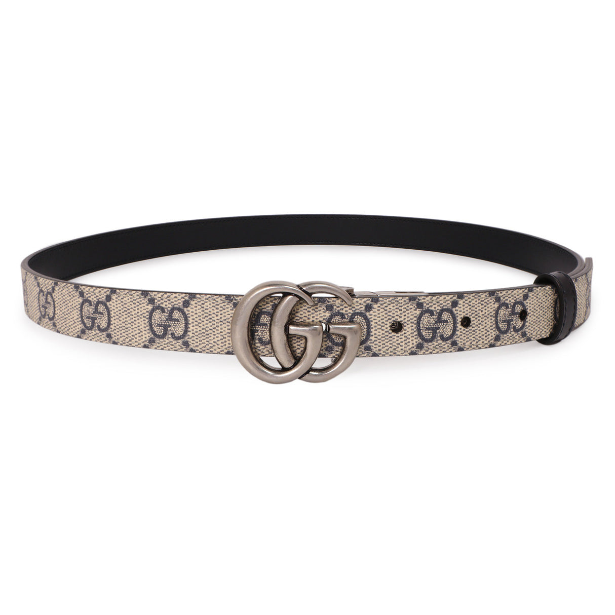 Gucci GG Supreme Monogram Double G Reversible 20mm Belt Gucci