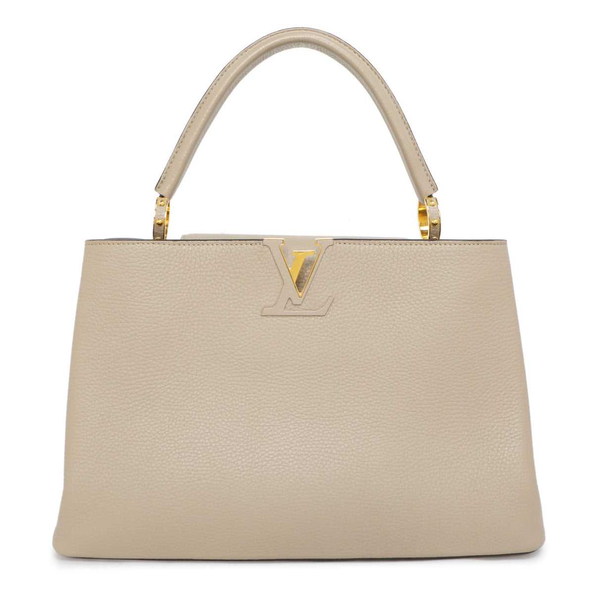 Louis Vuitton Galet Taurillon Leather Capucines MM Handbags Louis Vuitton