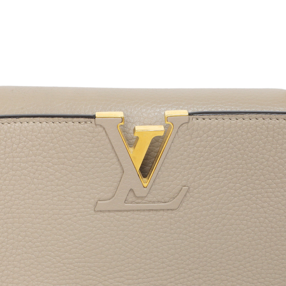 Louis Vuitton Galet Taurillon Leather Capucines MM Handbags Louis Vuitton