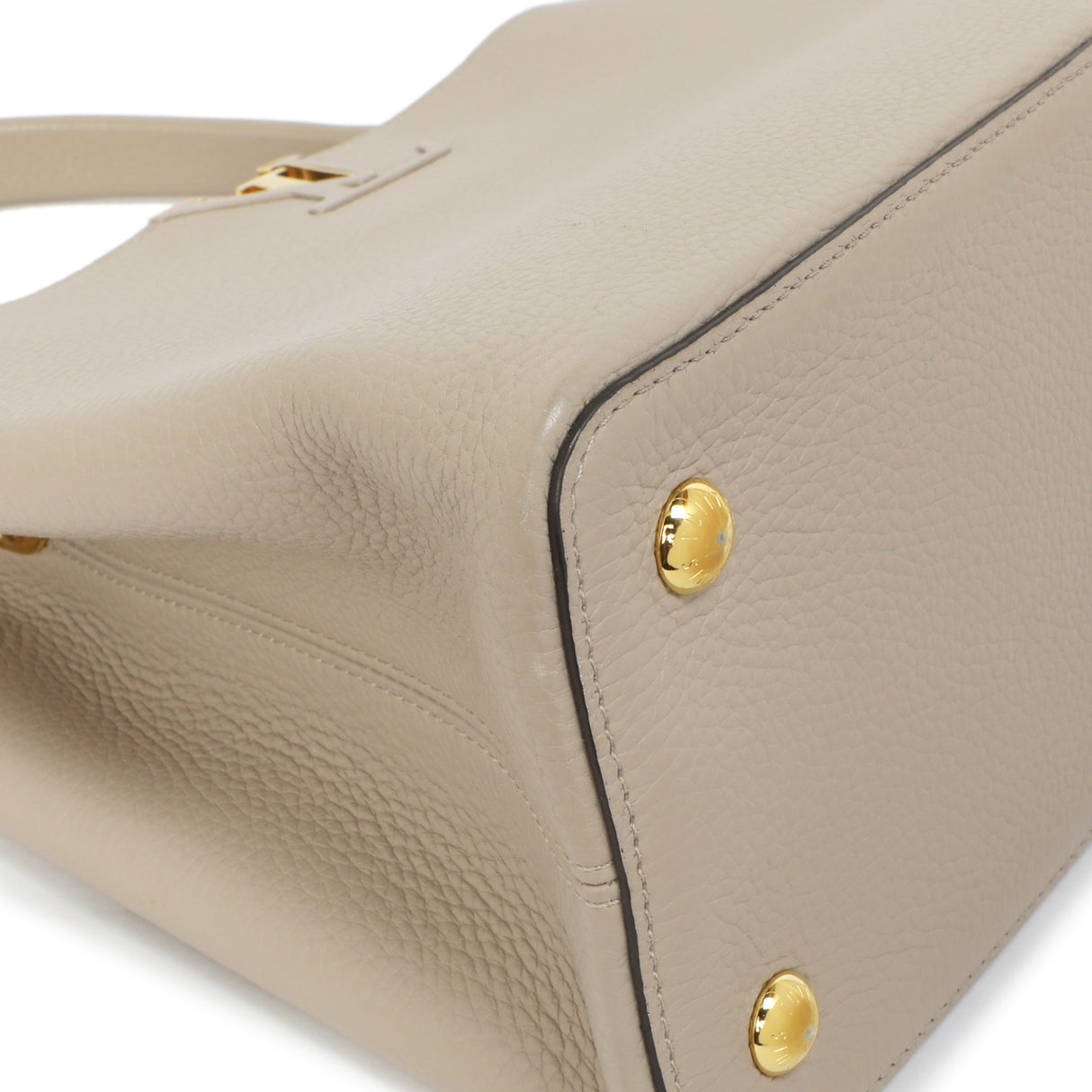 Louis Vuitton Galet Taurillon Leather Capucines MM Handbags Louis Vuitton