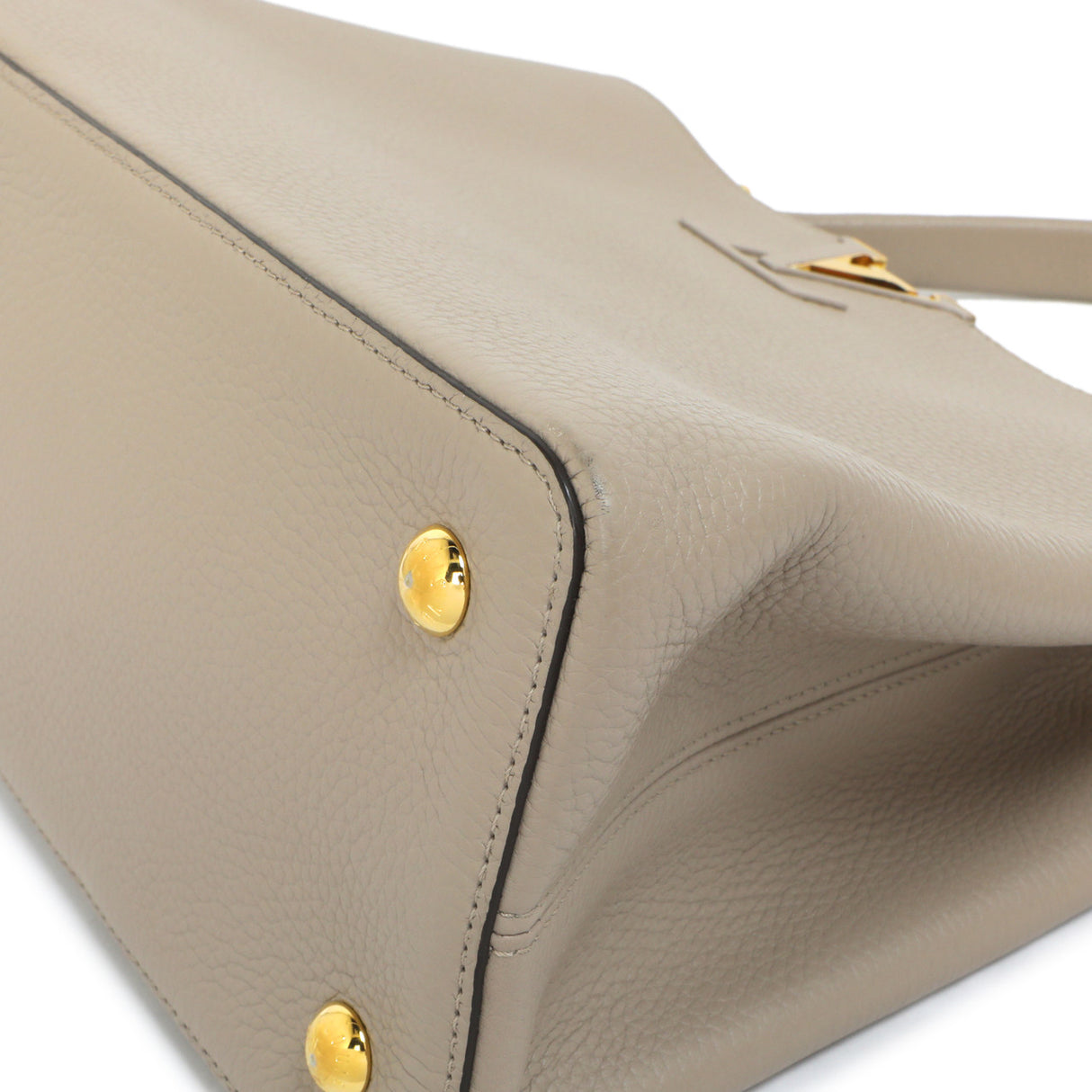 Louis Vuitton Galet Taurillon Leather Capucines MM Handbags Louis Vuitton