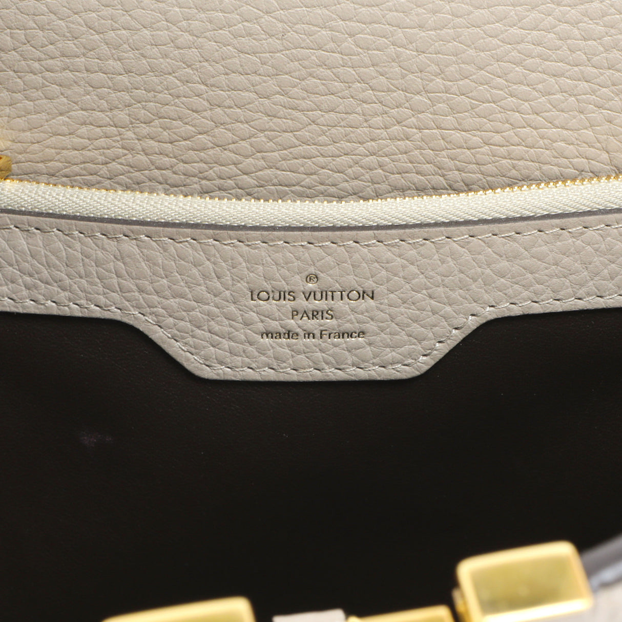 Louis Vuitton Galet Taurillon Leather Capucines MM Handbags Louis Vuitton