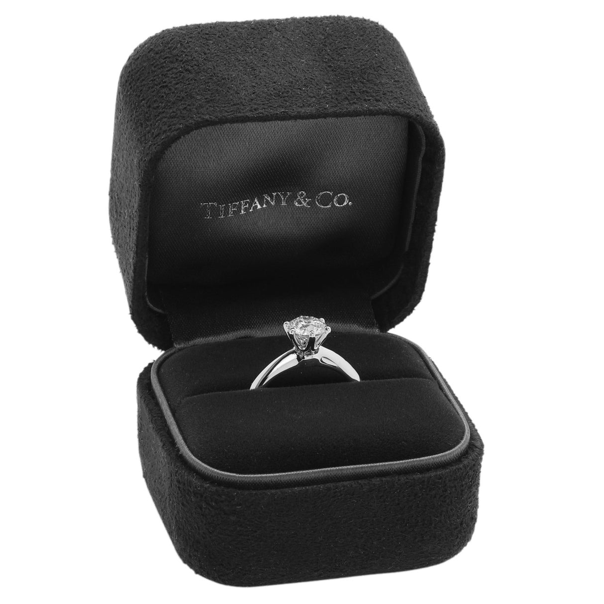 Tiffany & Co. Platinum 1.02 Carat Diamond Engagement Ring Designer Jewellery Tiffany and Co