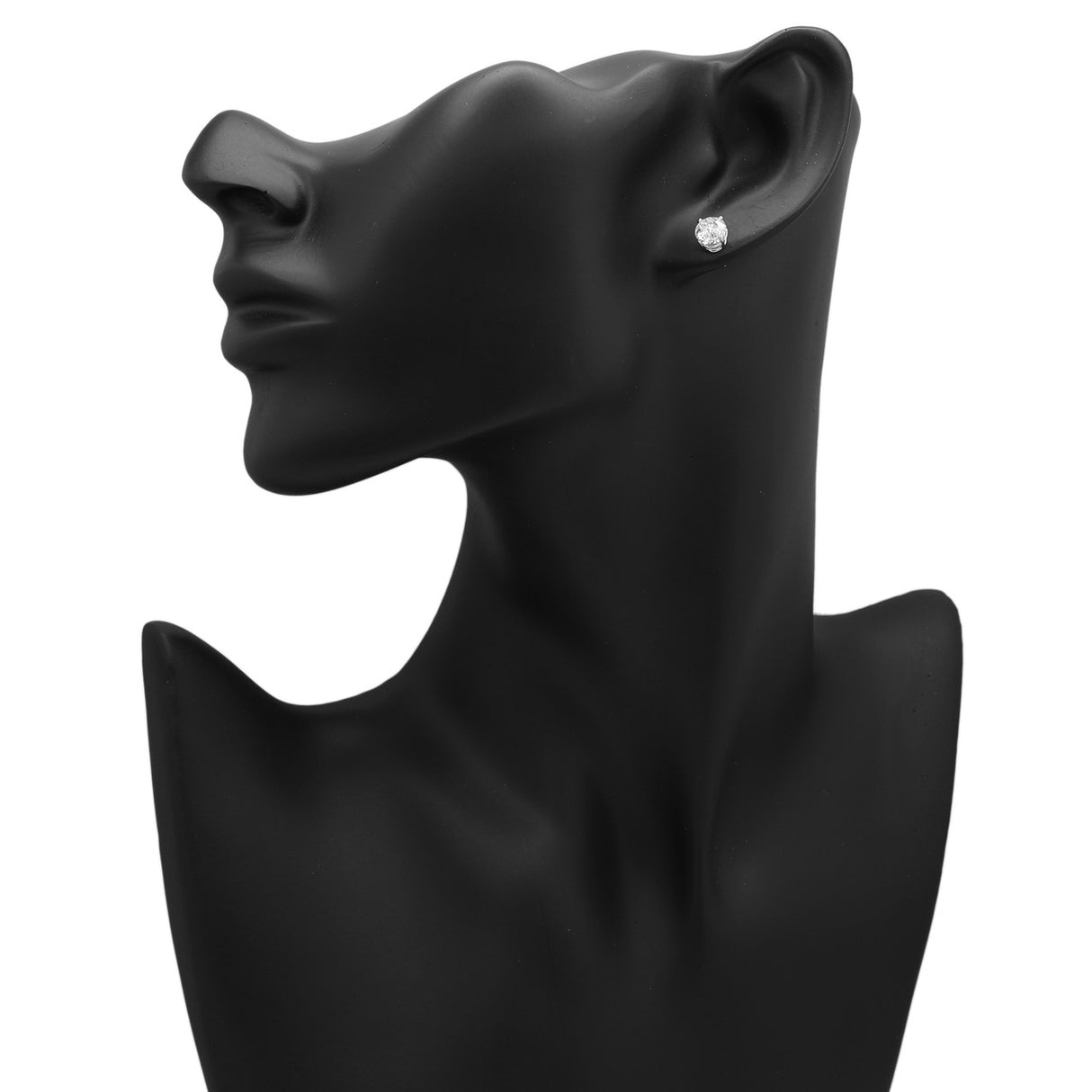 14K White Gold 1.97 Carat Diamond Stud Earrings Fine Jewellery Modaselle