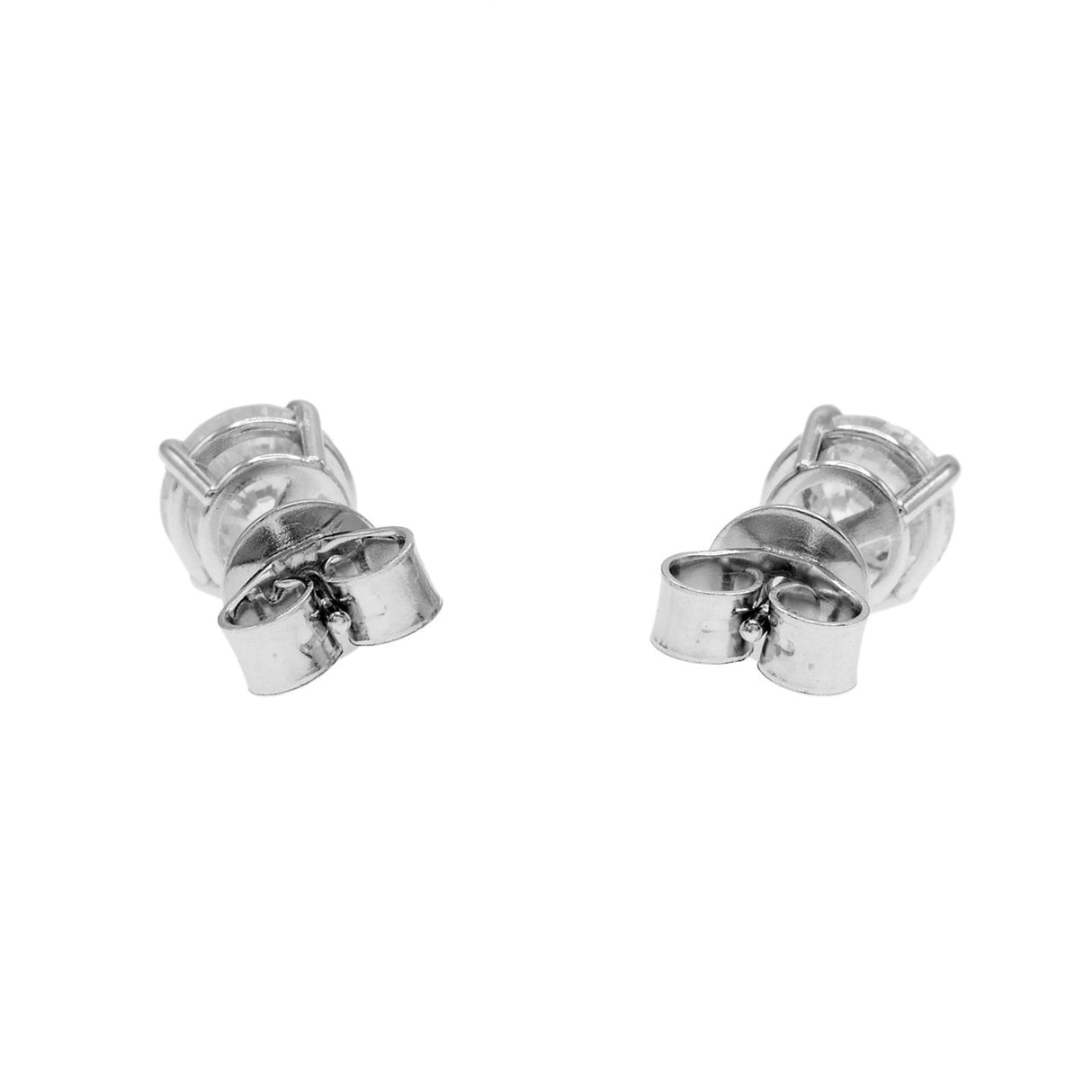 14K White Gold 1.97 Carat Diamond Stud Earrings Fine Jewellery Modaselle