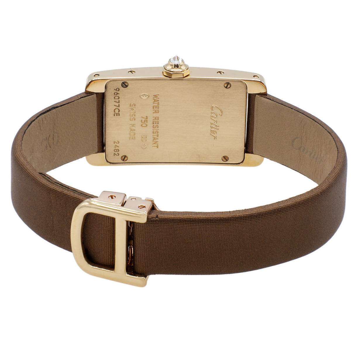 Cartier 18K Yellow Gold Diamond Small Tank Americaine Quartz Watch WB707231 Watches Cartier