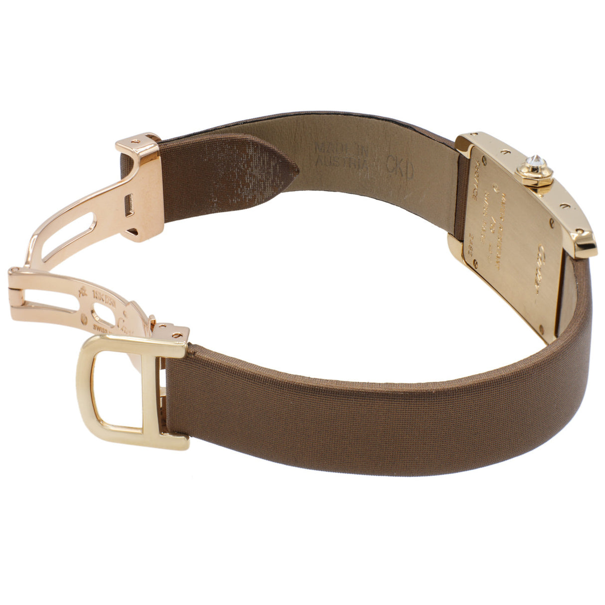 Cartier 18K Yellow Gold Diamond Small Tank Americaine Quartz Watch WB707231 Watches Cartier