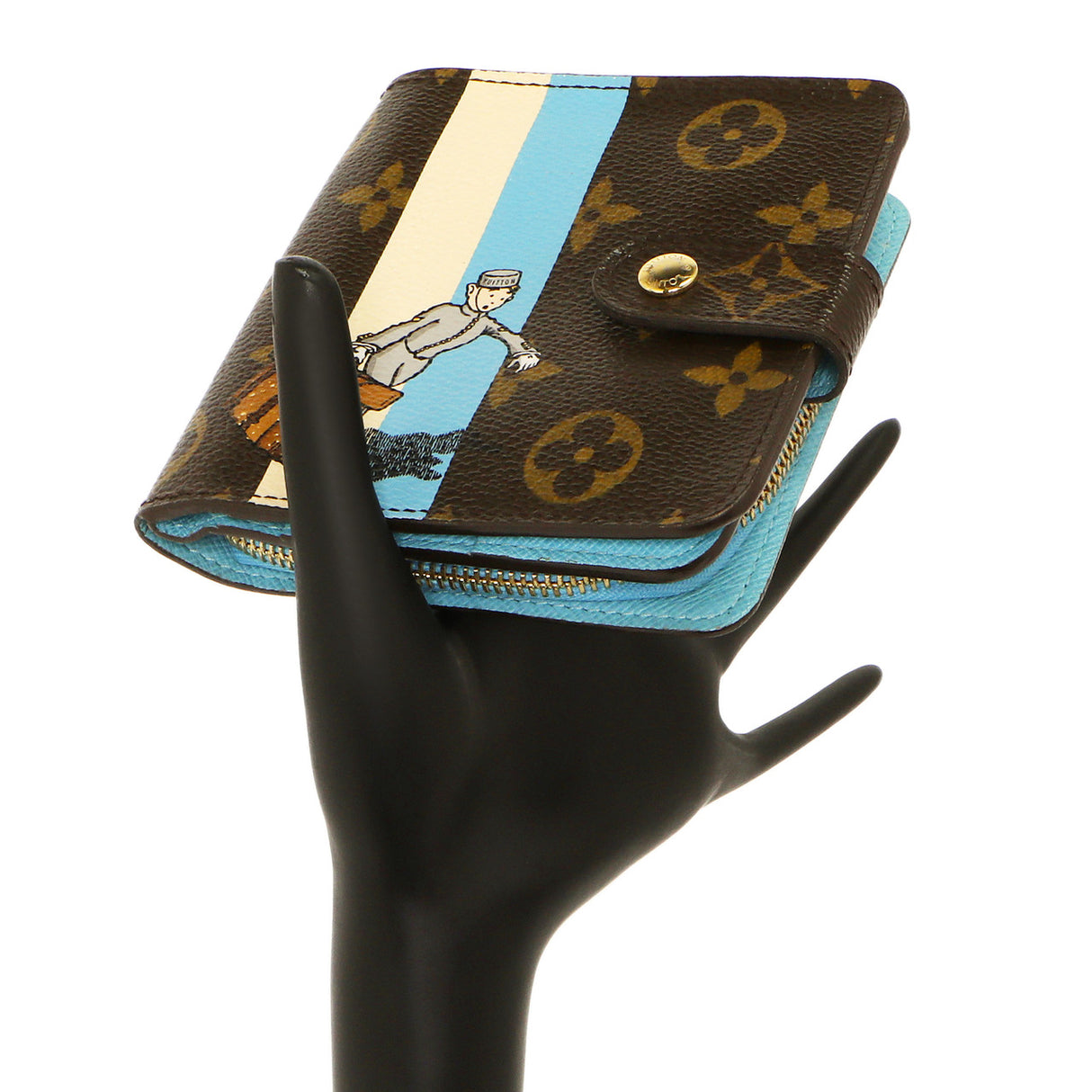 Louis Vuitton Monogram Groom Compact Zip Wallet Accessories Louis Vuitton