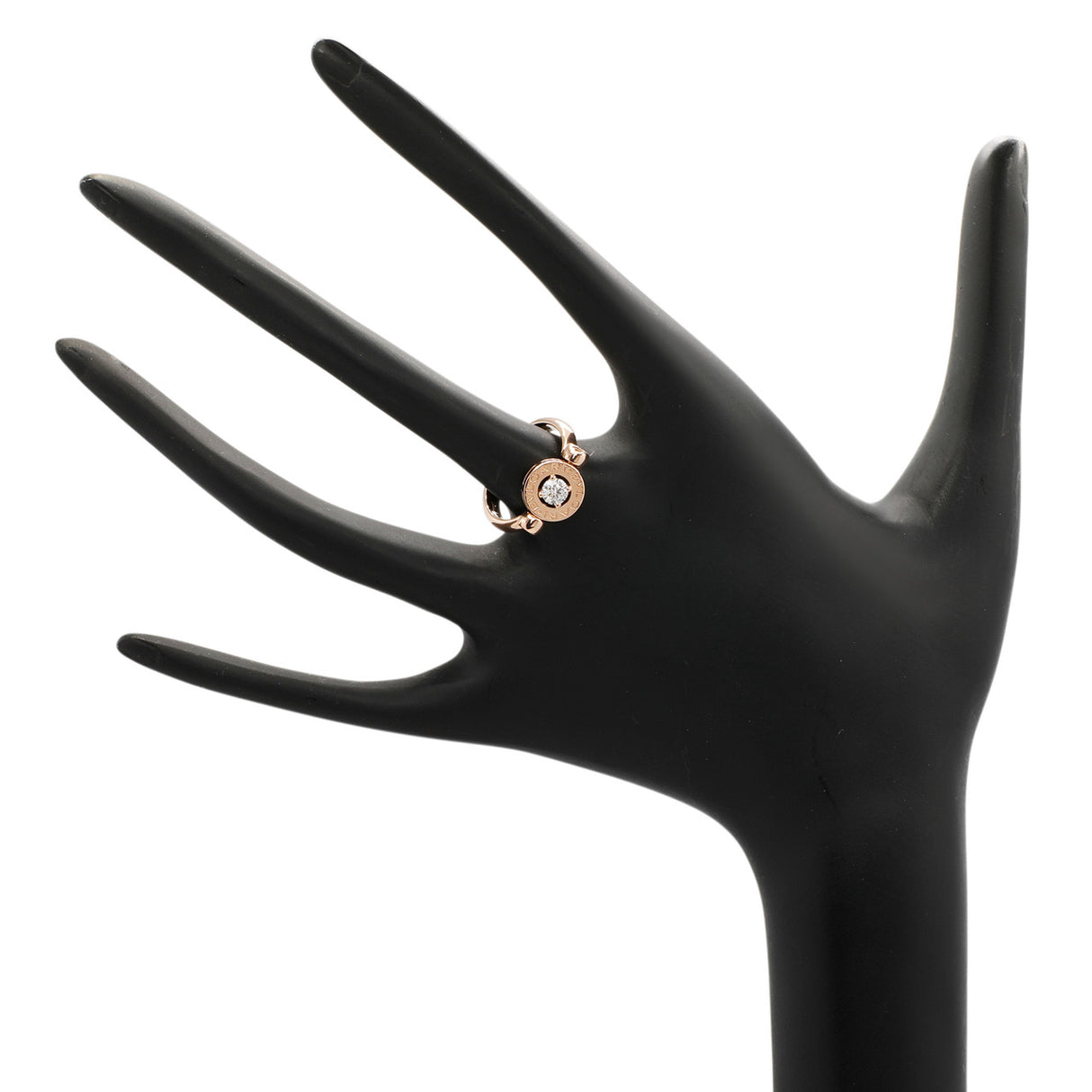 Bulgari 18K Rose Gold Diamond Bvlgari Bvlgari Flip Ring Designer Jewellery Bulgari