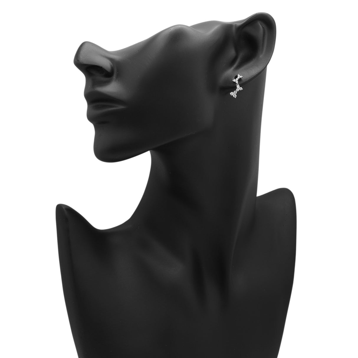 18K White Gold 0.54 Carat Diamond Drop Earrings Fine Jewellery Modaselle