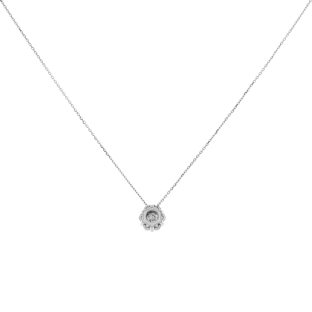 18K White Gold 0.29 Carat Diamond Pendant Fine Jewellery Modaselle