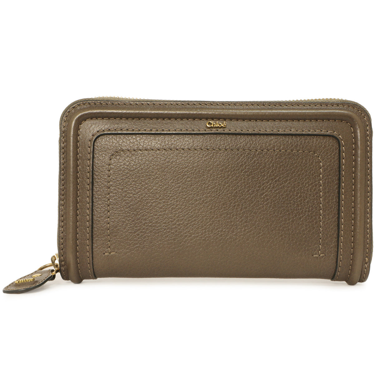 Chloe Rock Calfskin Paraty Long Zip Around Wallet Accessories Chloe