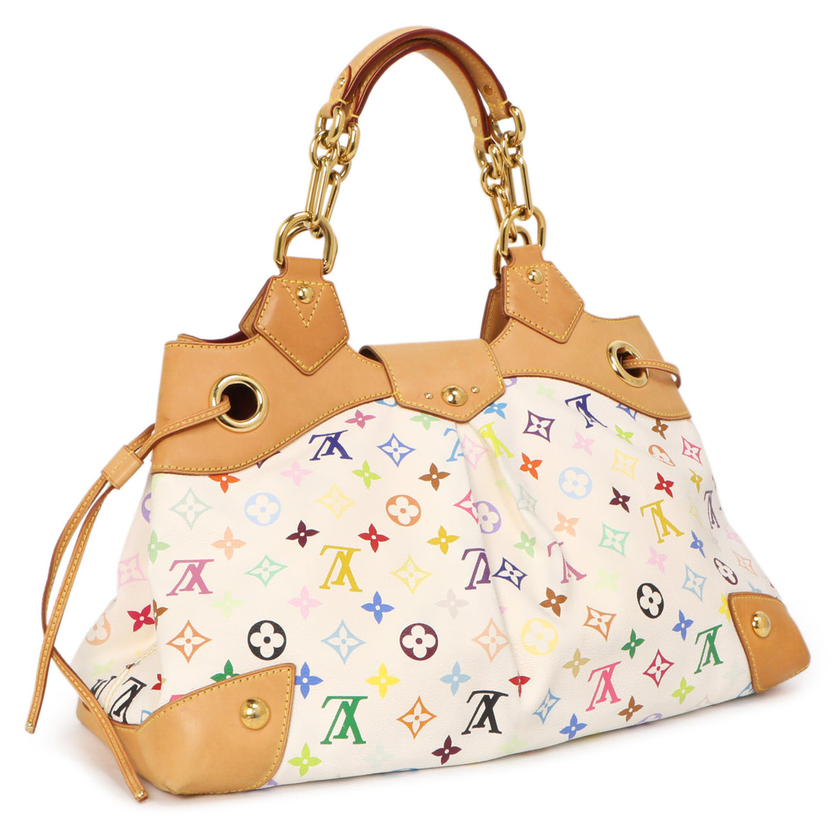 Louis Vuitton White Multicolor Ursula Handbags Louis Vuitton