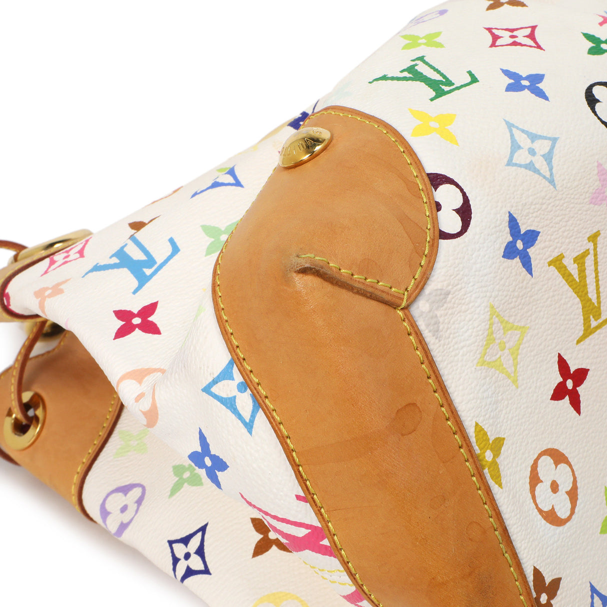 Louis Vuitton White Multicolor Ursula Handbags Louis Vuitton