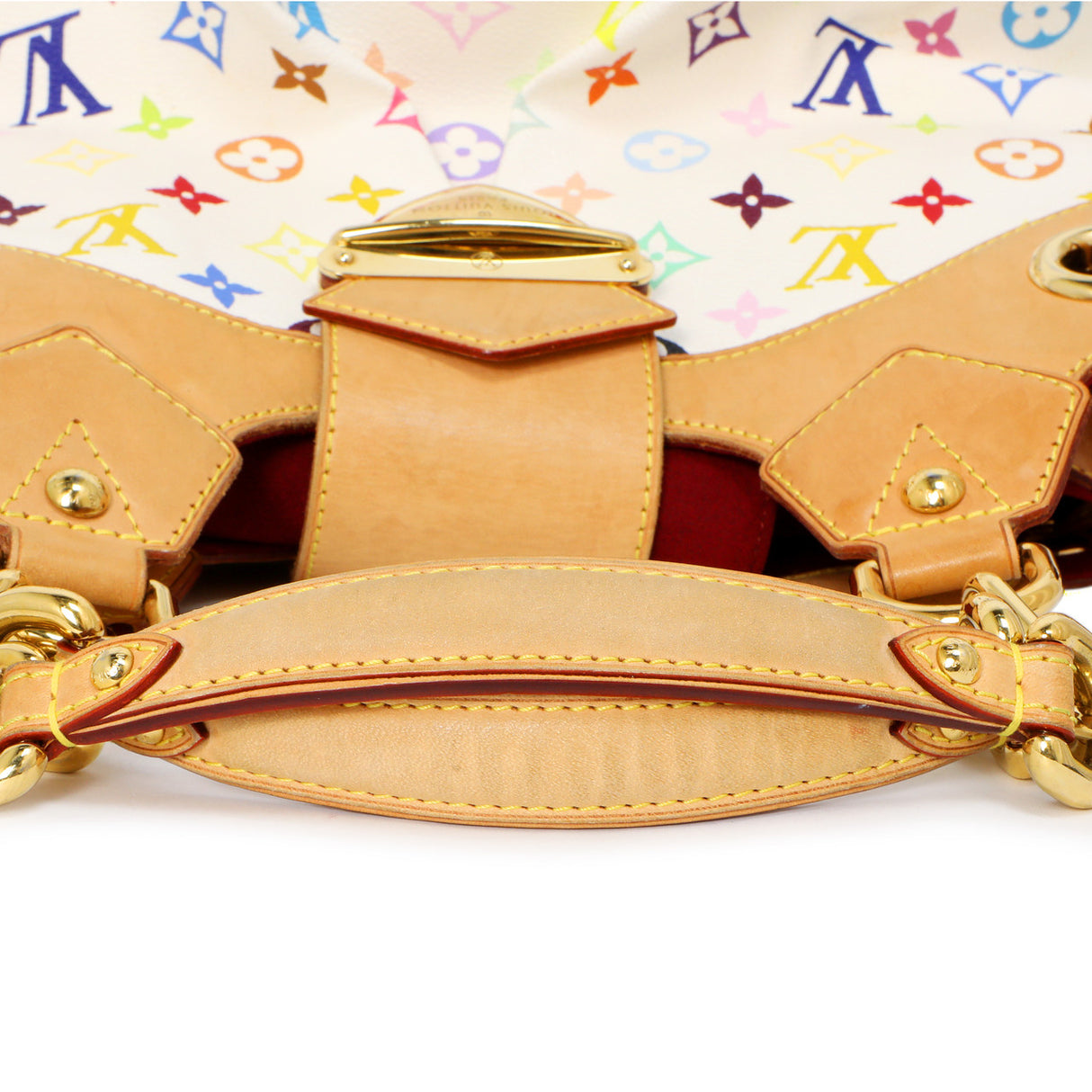 Louis Vuitton White Multicolor Ursula Handbags Louis Vuitton