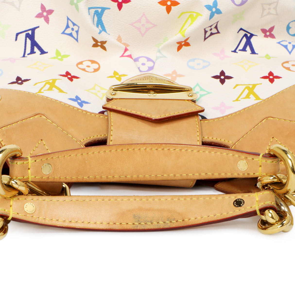 Louis Vuitton White Multicolor Ursula Handbags Louis Vuitton