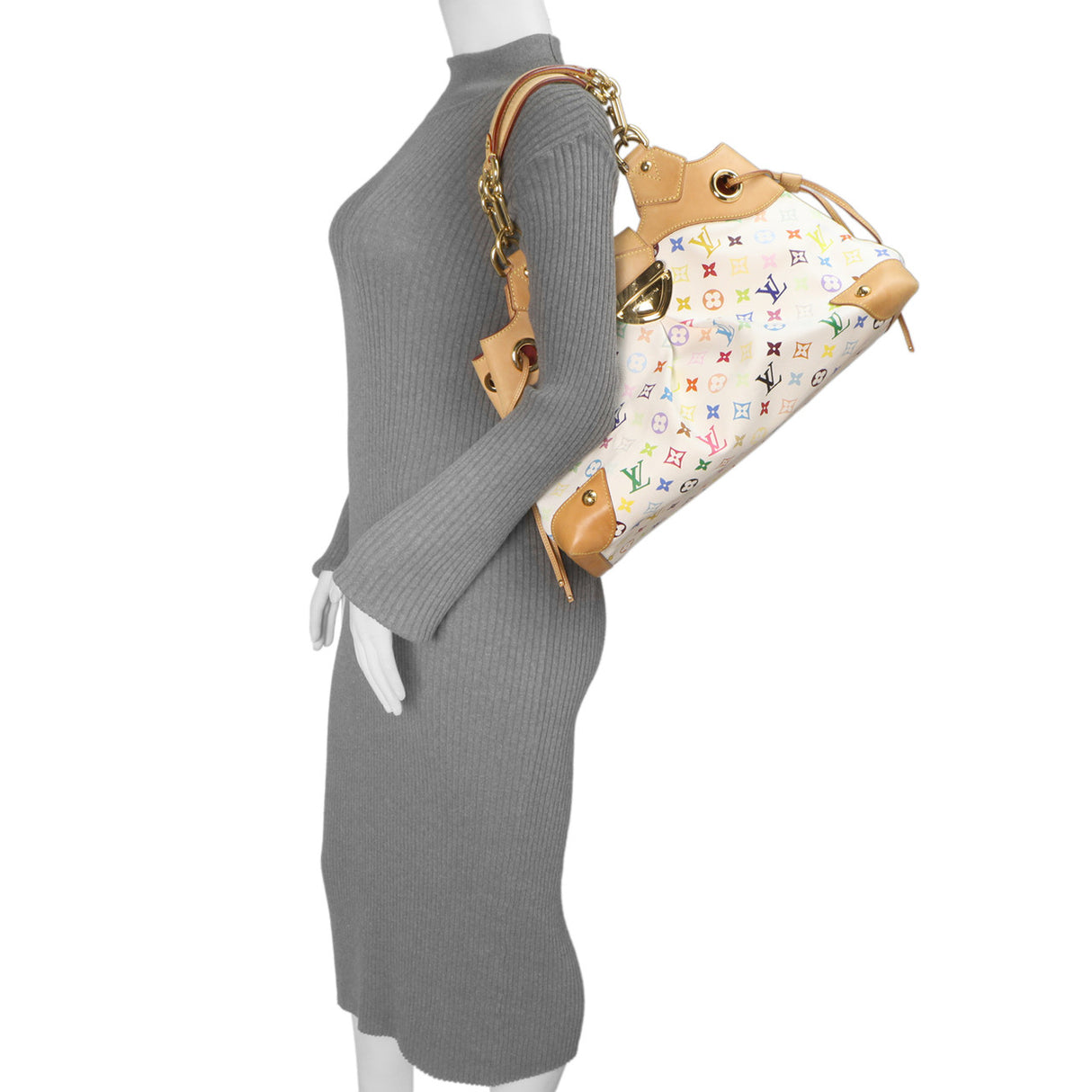 Louis Vuitton White Multicolor Ursula Handbags Louis Vuitton