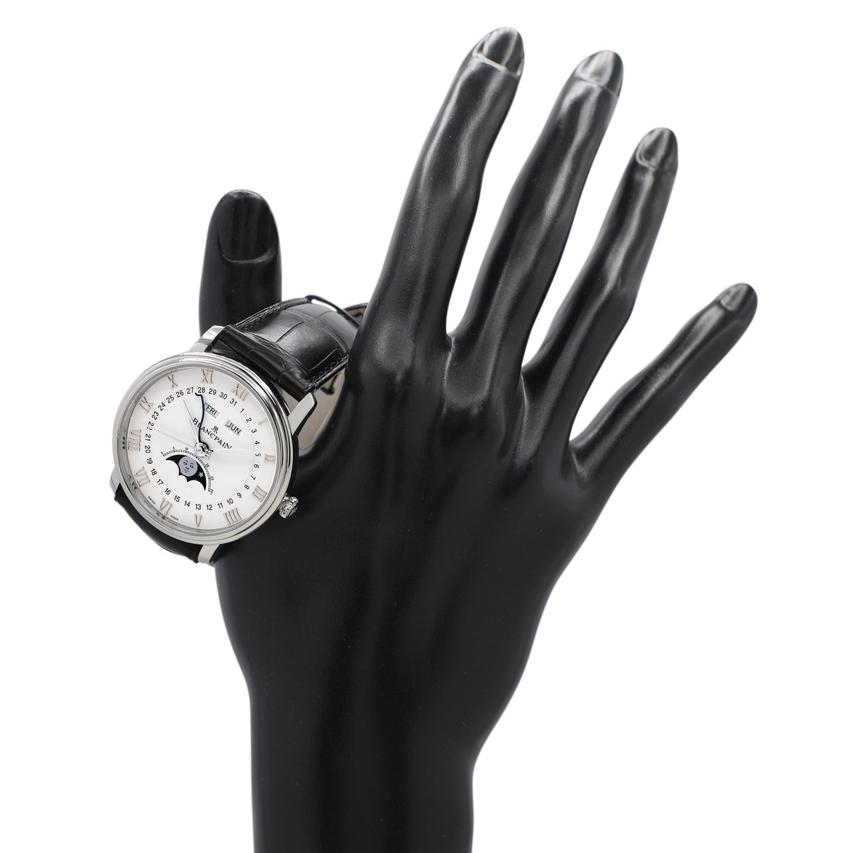 Blancpain Stainless Steel Villeret Quantieme Complet 6654a-1127-55b Watches Blancpain