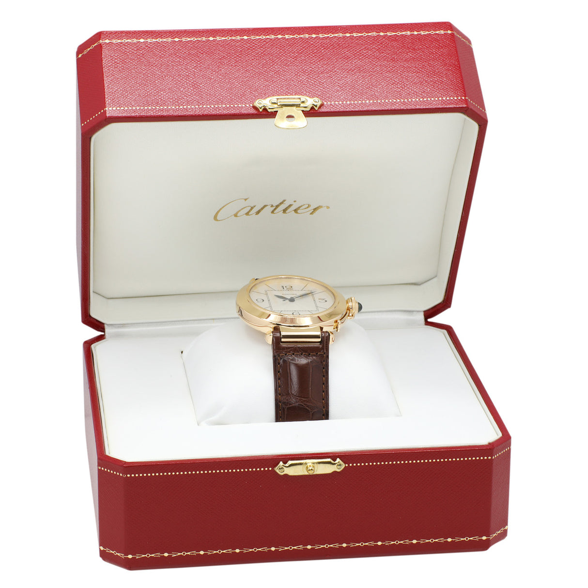 Cartier 18K Yellow Gold Pasha 42mm W3019551 Watches Cartier