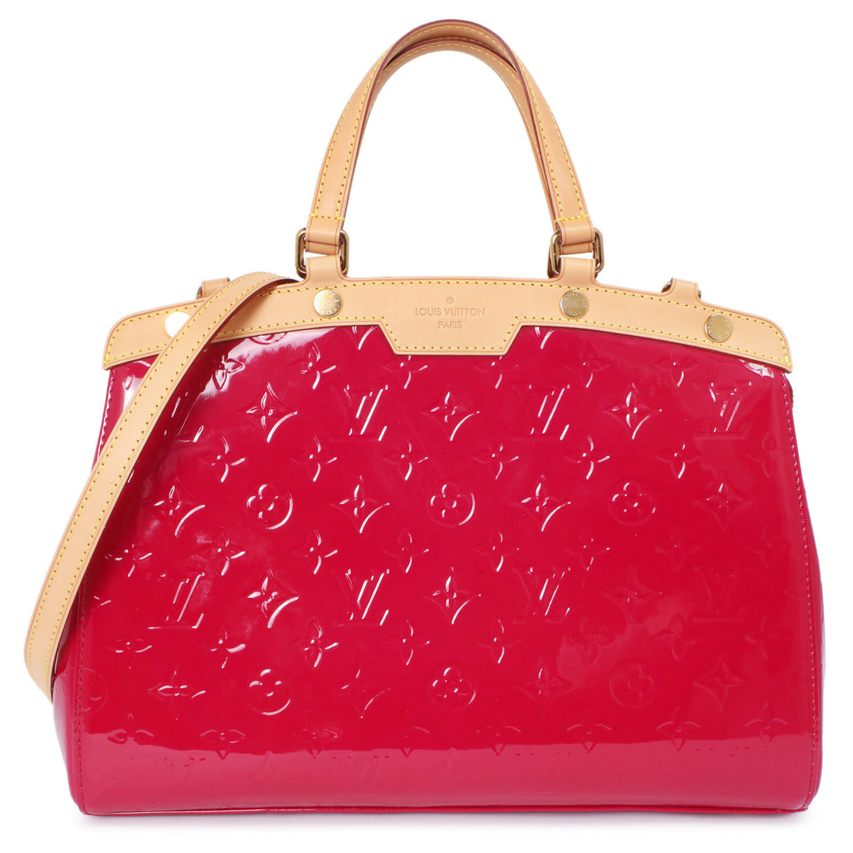 Louis Vuitton Rose Indian Vernis Brea MM Handbags Louis Vuitton