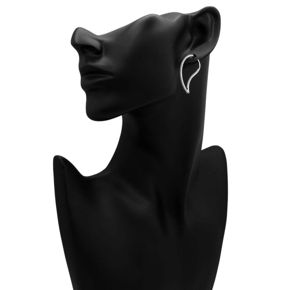 18K White Gold 0.76 Carat Diamond Earrings Fine Jewellery Modaselle