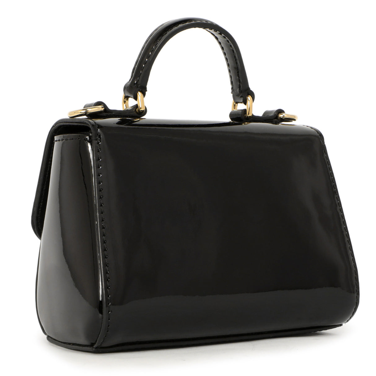 Dolce & Gabbana Black Vernice Mini Satchel Handbags Dolce & Gabbana
