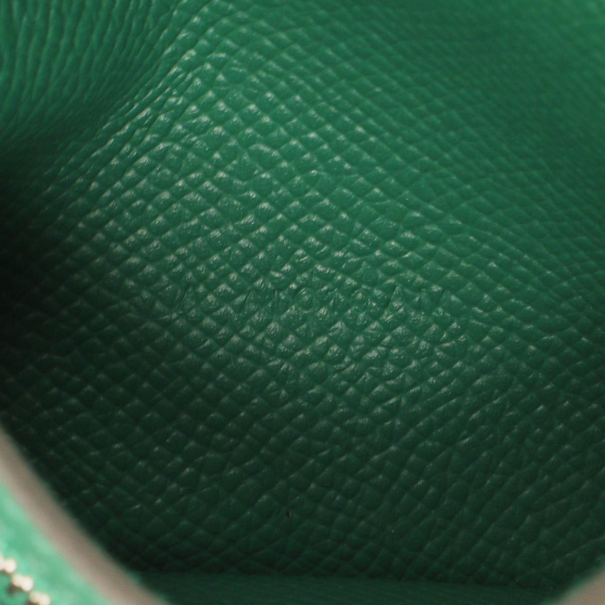 Hermes Vert Vertigo Epsom Bearn Compact Wallet Accessories Hermes