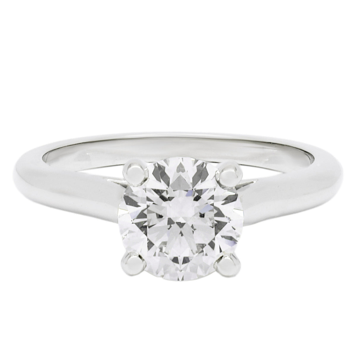 Cartier Platinum Solitaire 1895 1.33 Carat Diamond Ring Designer Jewellery Cartier