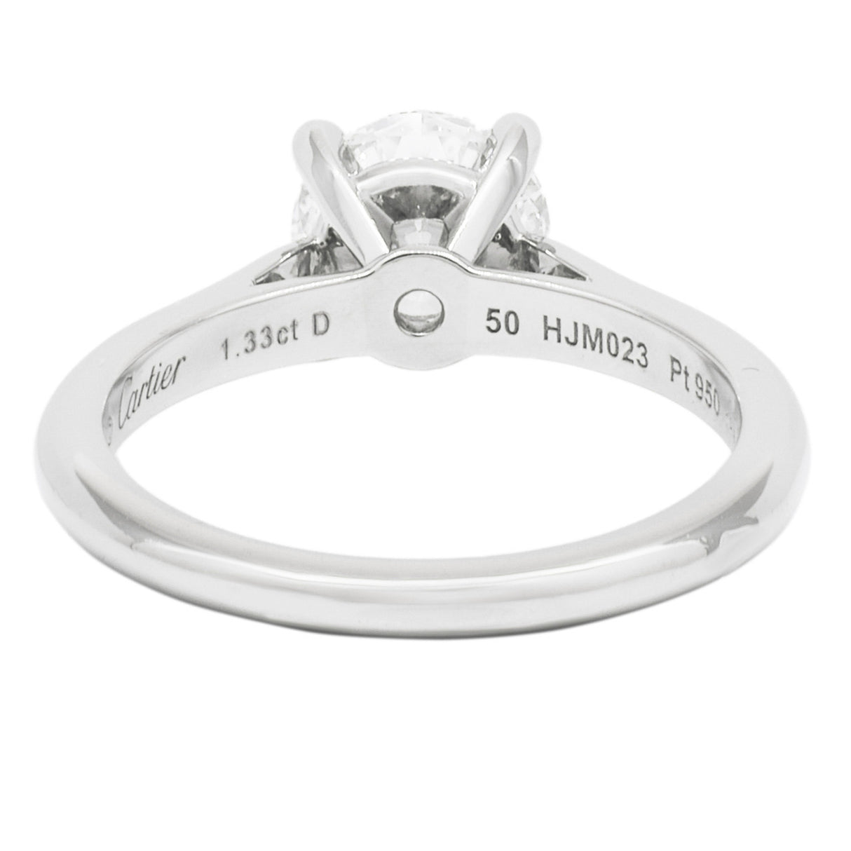 Cartier Platinum Solitaire 1895 1.33 Carat Diamond Ring Designer Jewellery Cartier