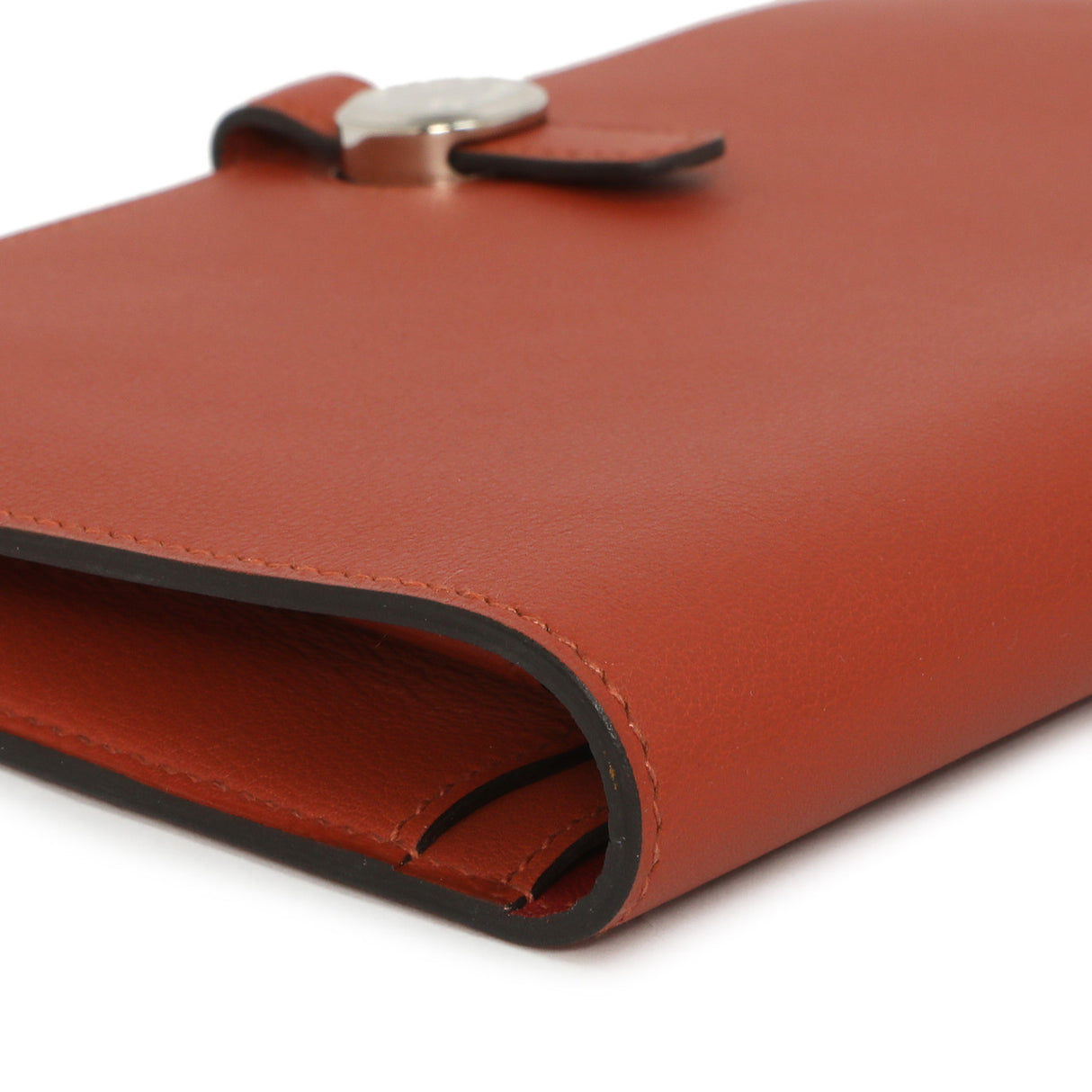 Hermes Vermillion Swift Leather Dogon Duo Wallet Accessories Hermes